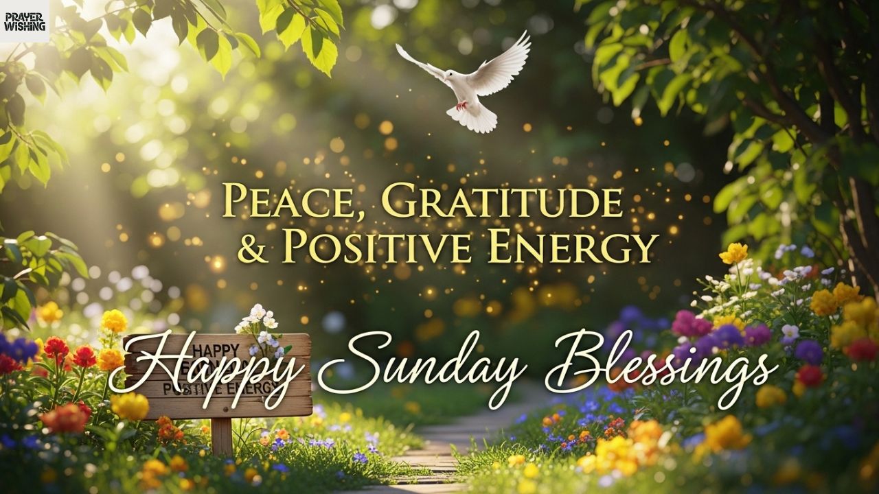Happy Sunday Blessings Peace, Gratitude & Positive Energy
