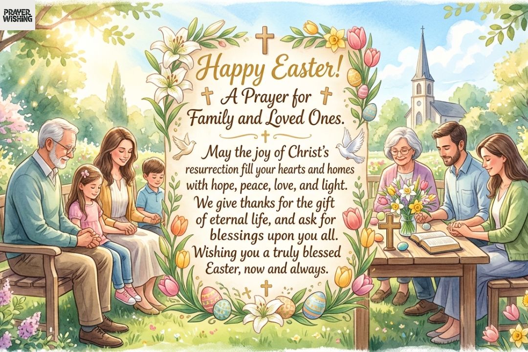 Happy Easter Prayer Message for Family and Loved Ones