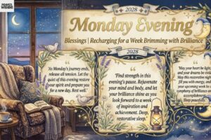 Monday Evening Blessings Recharging for a Week Brimming with Brilliance