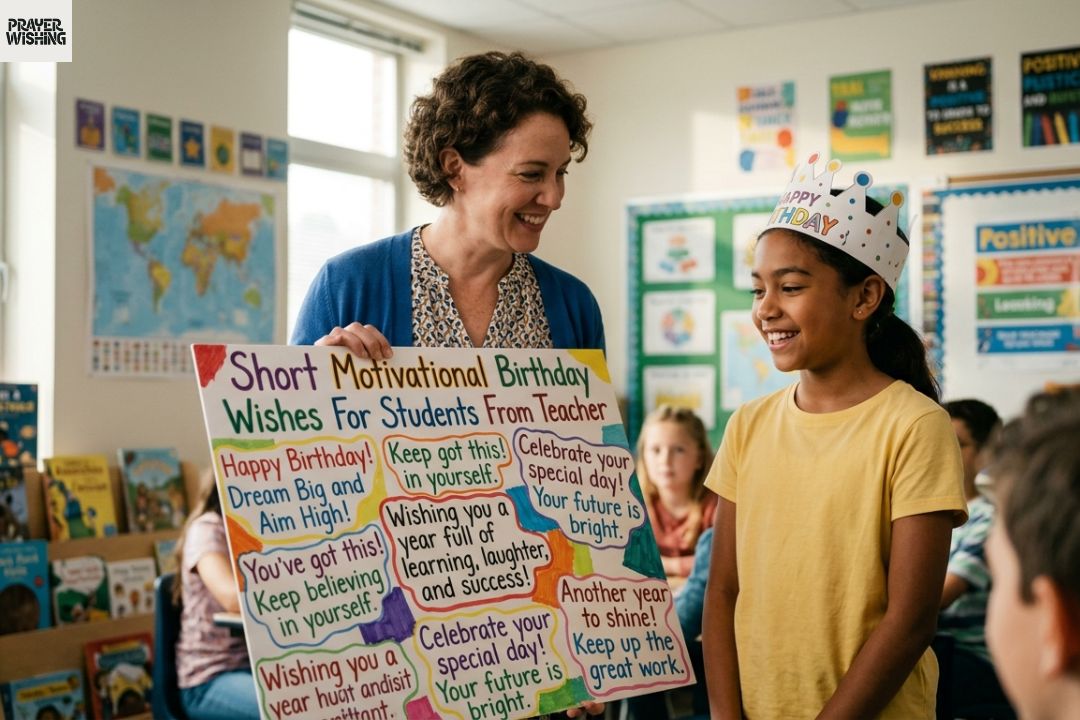 Short Motivational Birthday Wishes For Students From Teacher