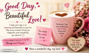 300+ Romantic Good Day Messages for Her to Make Her Smile & Feel Loved All Day